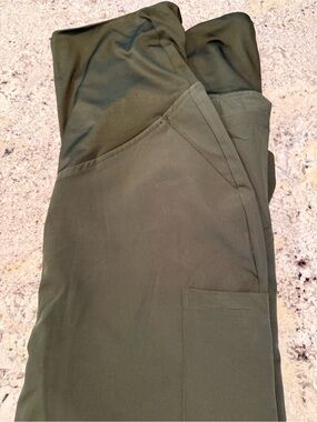 Olive Green Maternity Scrub Pants